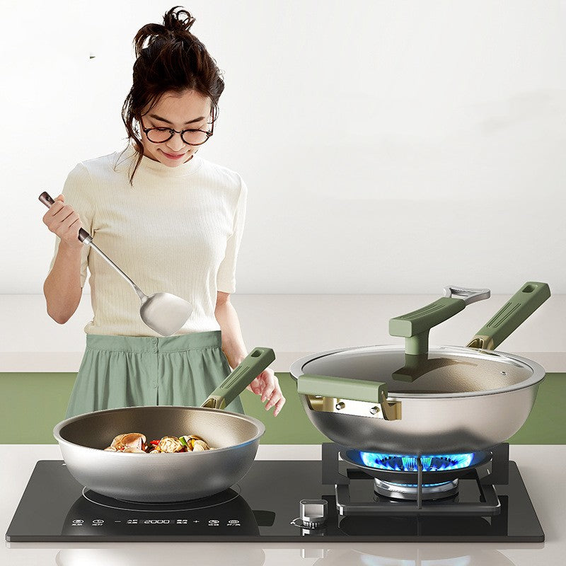 Titanium Non-Stick Frying Pan 32cm & 34cm - Household Kitchen Cookware