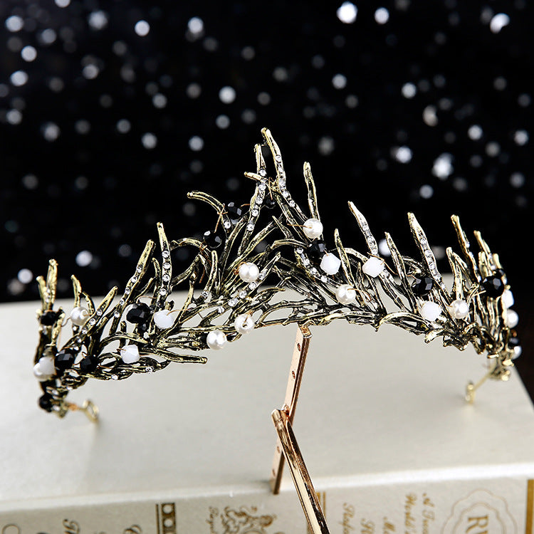 Vintage Crown Bridal Headdress - Retro Luxury Headpiece