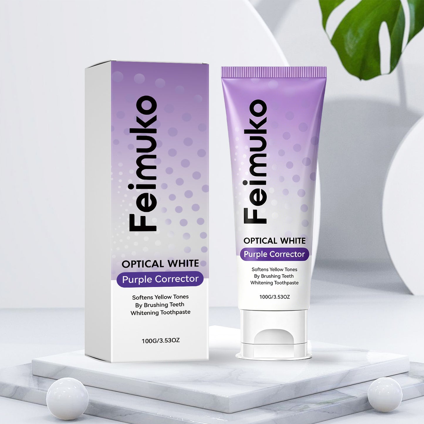 Purple Whitening Toothpaste 100g - Gentle Oral Care & Fresh Breath