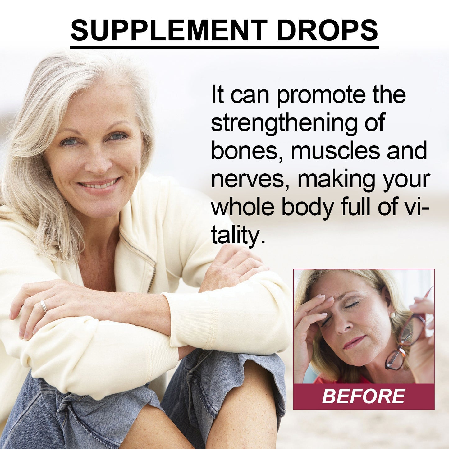 Vitality Body Care Drops Supplement - 30ml Natural Skin and Health Support
