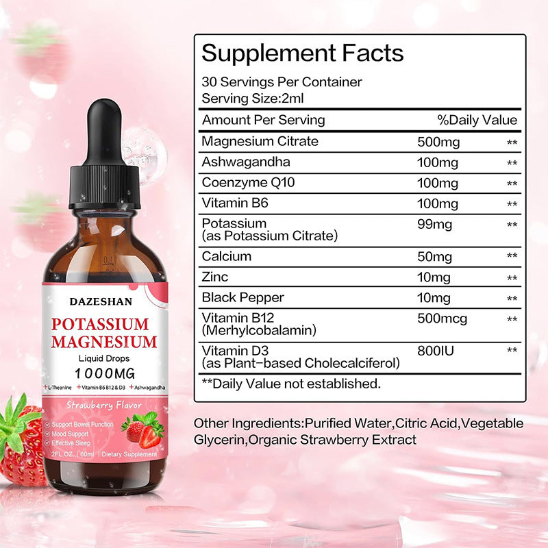 Potassium Magnesium Drops Sun Tanning Natural