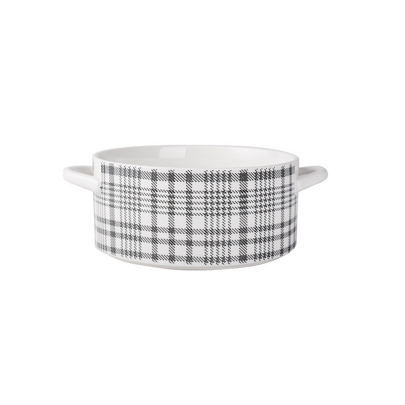 10-Inch Ceramic Soup Pot with Nordic Design - Kitchen & Dining