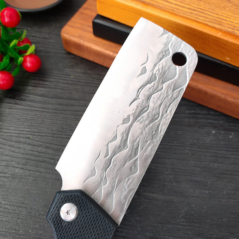 Forging Small Outdoor Kitchen Knife - Black Stainless Steel Cutting Tool