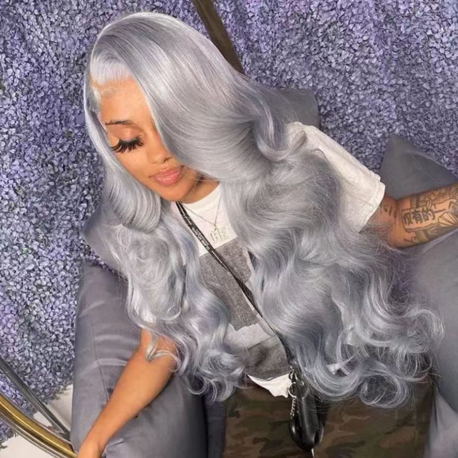 Long Curly Wig with Lace Front Cap for Women - Heat-Resistant Synthetic Hair