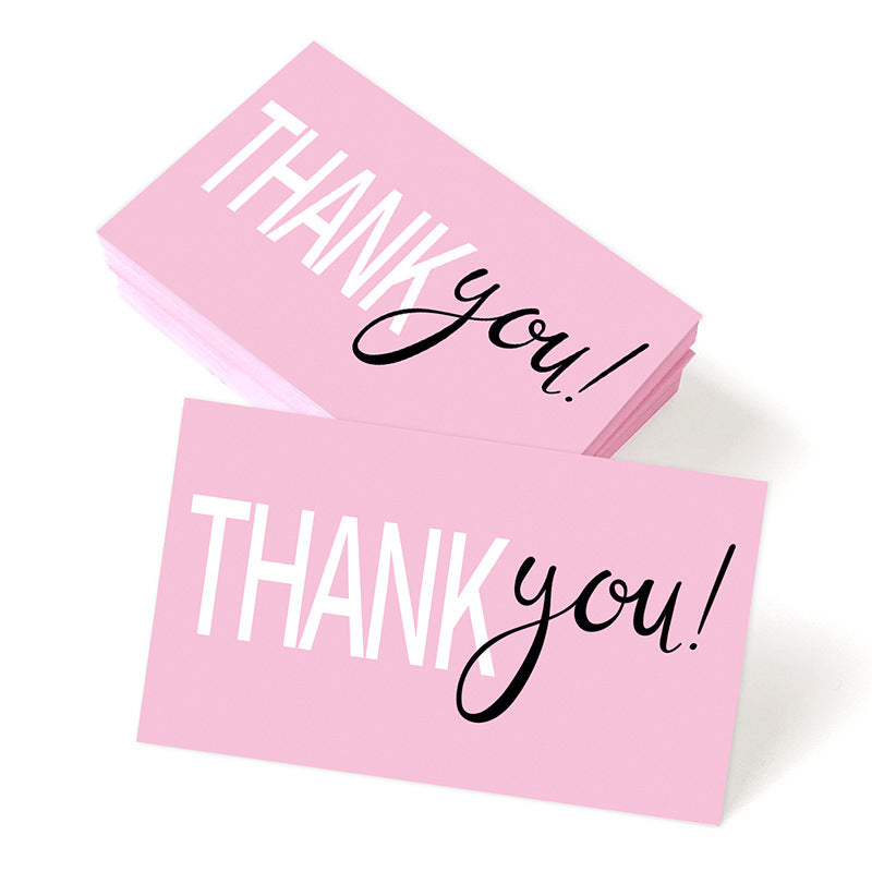 Thank You Greeting Cards Set for Weddings Parties & Holidays - 50 Pack