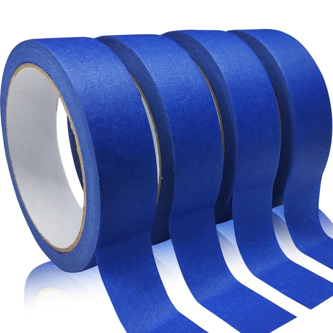 Blue Painter's Tape - 4 Rolls, 0.94in x 22yd, Easy Removal, Multi-Surface
