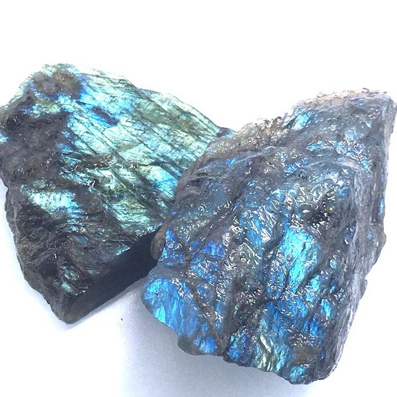 Natural Labradorite Crystal Moonstone Mineral Specimen for Home Decor