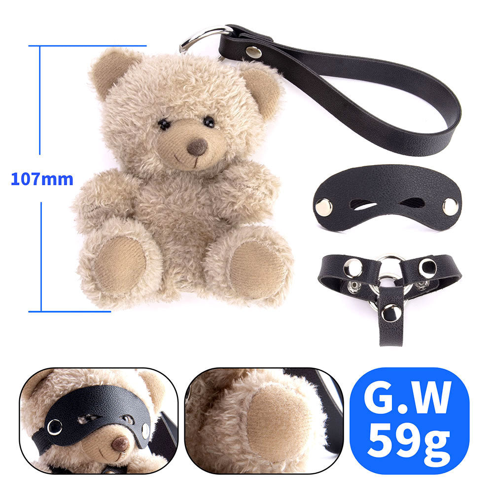 Bear-Themed Eye Mask for Bondage and Role-Playing Positions