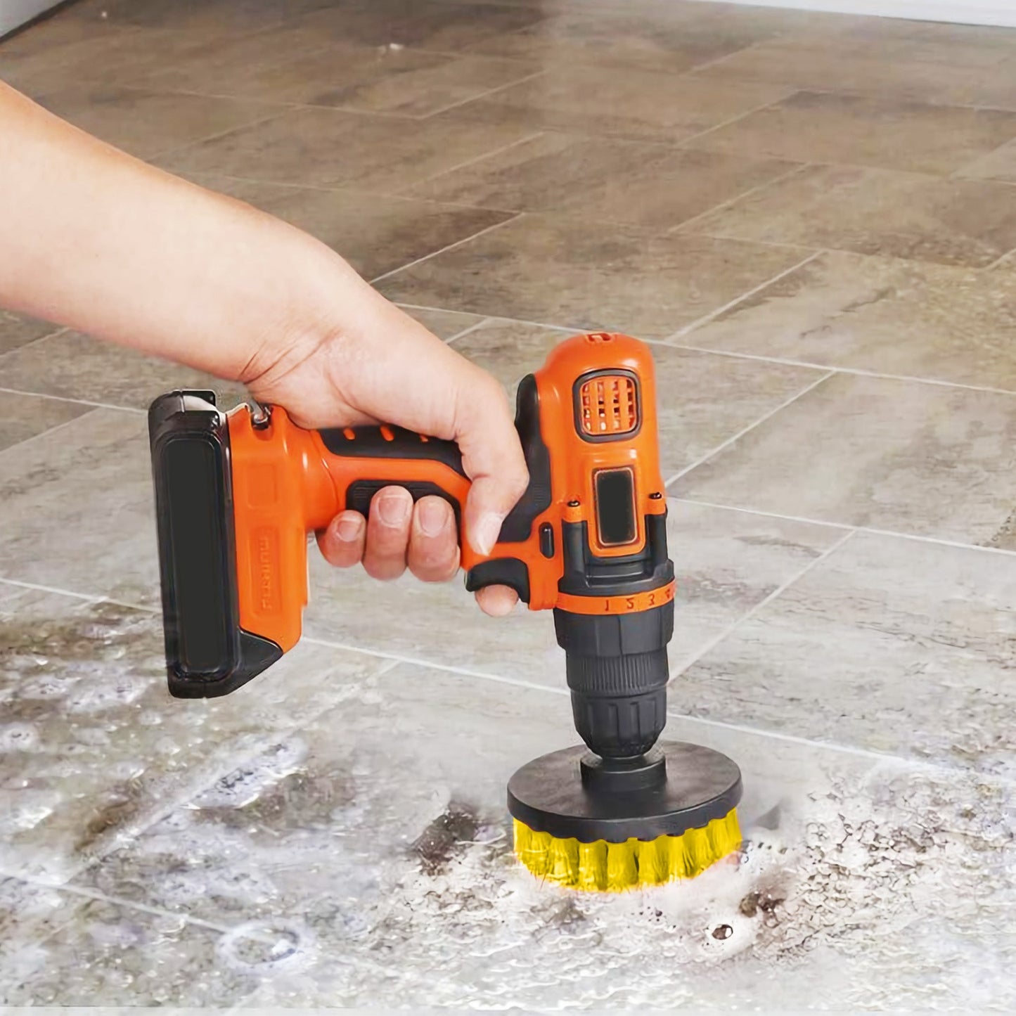 Drill Brush Cleaning Set 3Pcs Power Scrubber for Car, Tile, Bathroom and More