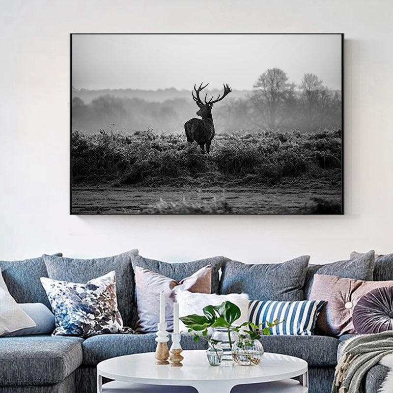 Wildlife Deer Canvas Painting - Home Wall Art for Living Room or Bedroom