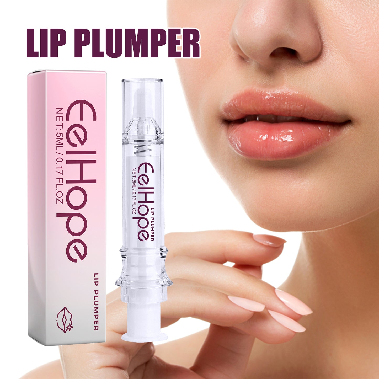 Moisturizing Lip Plumper with Ginger Extract - Smoothing & Nourishing