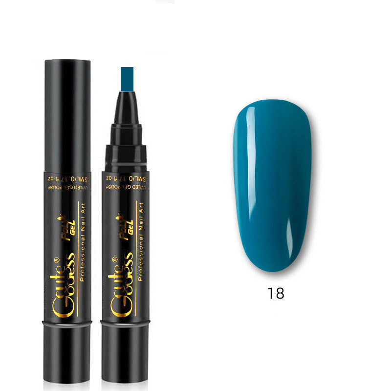 3-in-1 Magnetic Nail Art Pen - Quick-Dry Gel for French & Water Ripple Effects