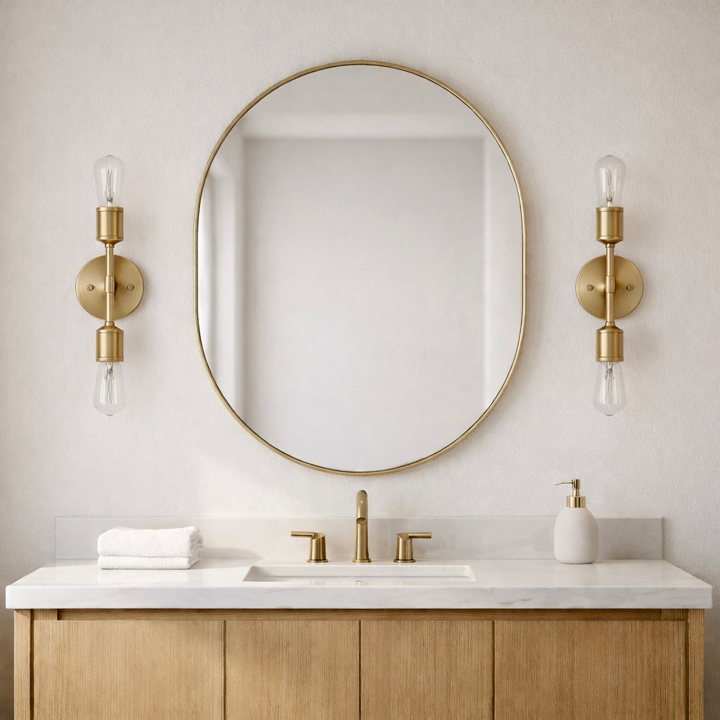 Reverie Double Lights Bathroom Wall Sconce Over Mirror Bedroom