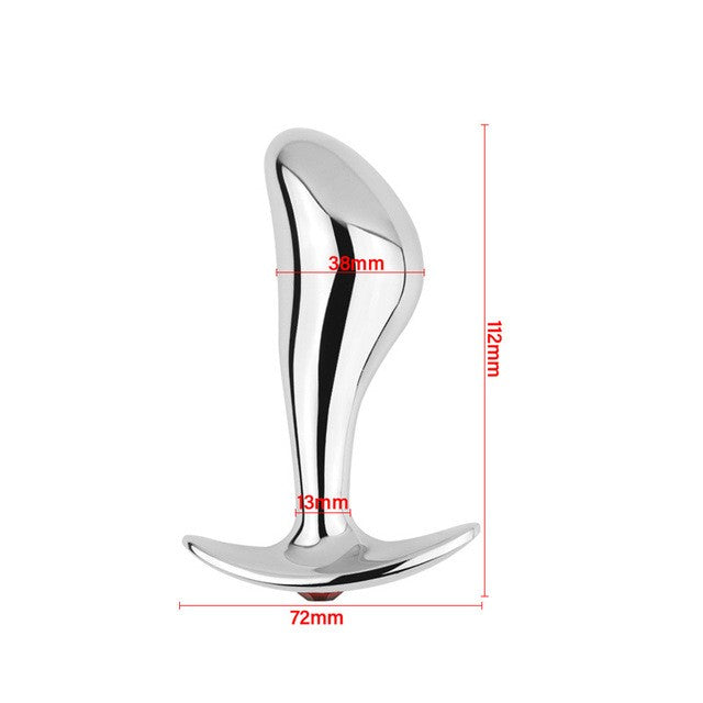 Metal Anal Plug Set - Unisex Adult Wellness Toys with Multiple Sizes