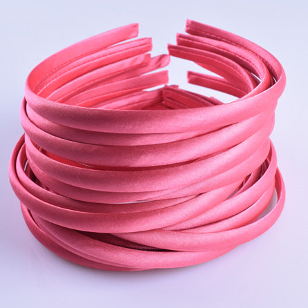 Children's Handmade Fabric Hair Band - 1cm Wide, Assorted Colors