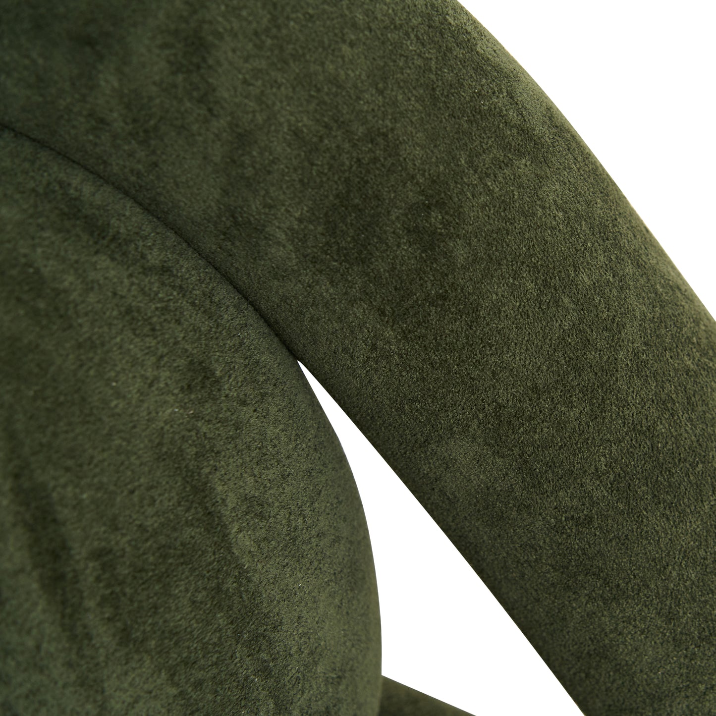 32-Inch Dark Green Velvet Lounge Chair - Modern Accent Chair