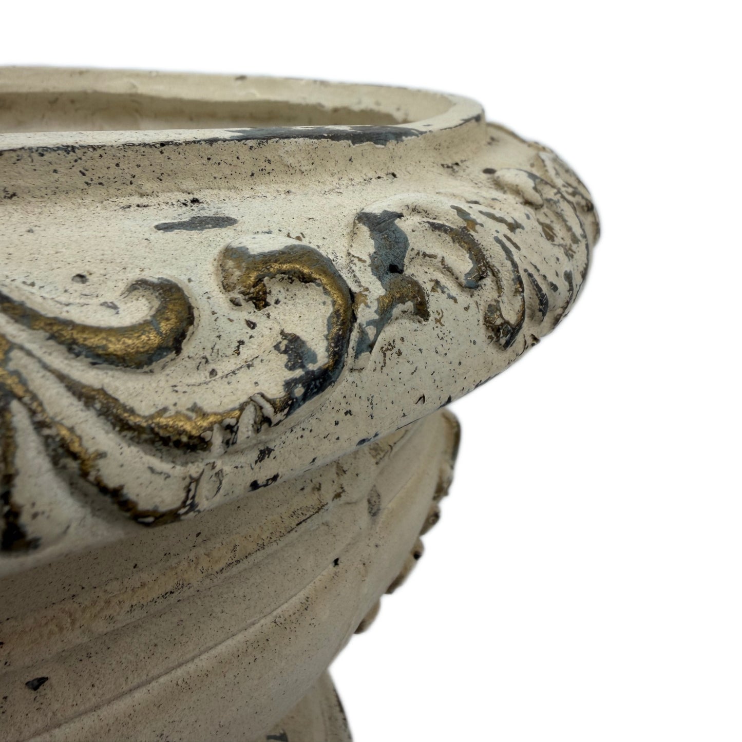 Antique White Garden Planter - 18.11" x 18.11" x 13.18"