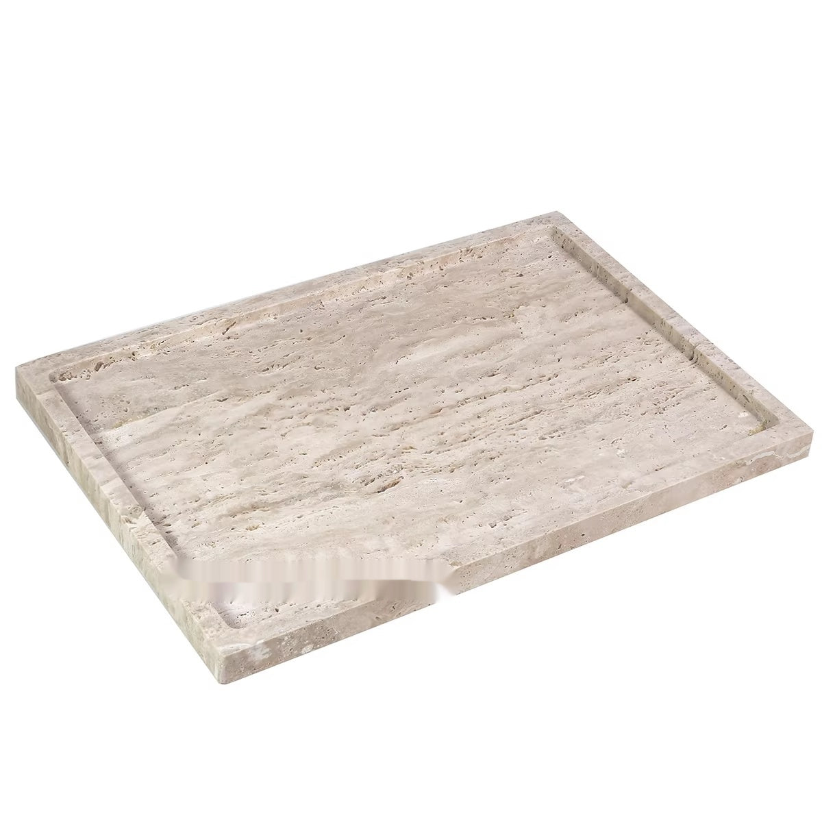 Natural Marble Bathroom Storage Tray Rectangular Organizer - Large Variety