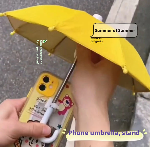 Yellow Umbrella Bracket - Small Model Support for Decorations