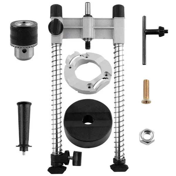 Electric Drill Stand with Adjustable Angles for Precise Drilling Support