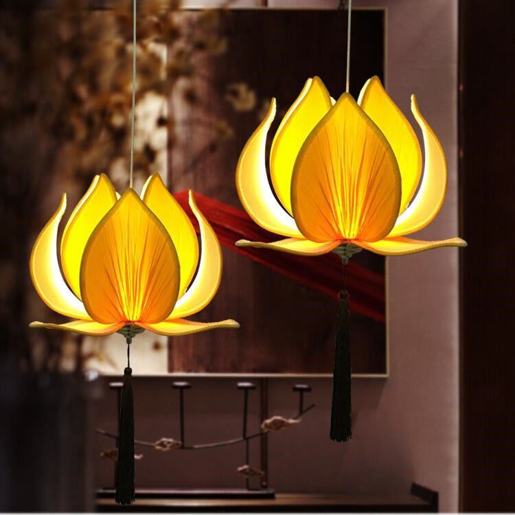 Lotus Chandelier Lantern Pendant Light for Home & Restaurant Decor