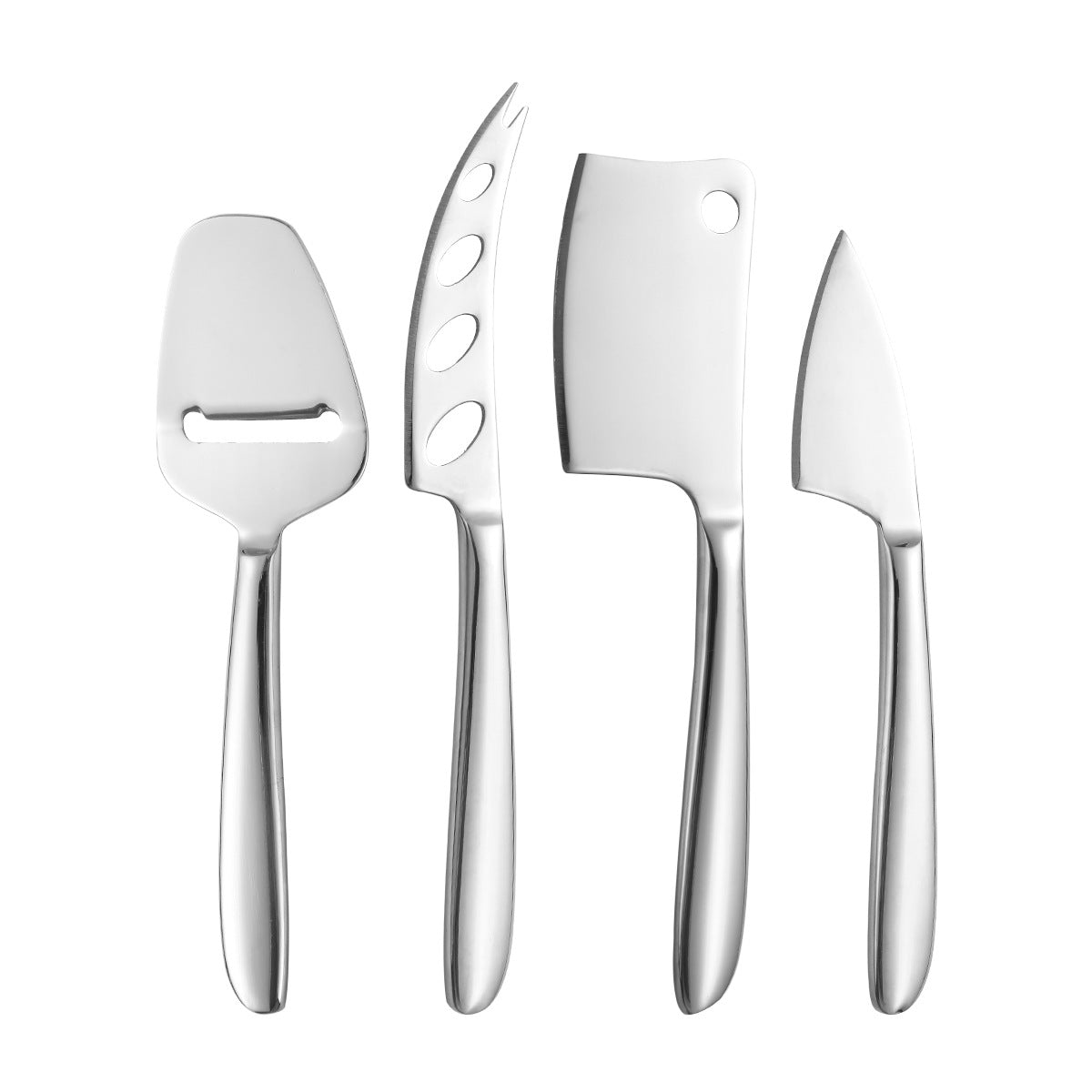 Stainless Steel Cheese Knife Set - Multi-Functional Flatware for Cheese & Deli