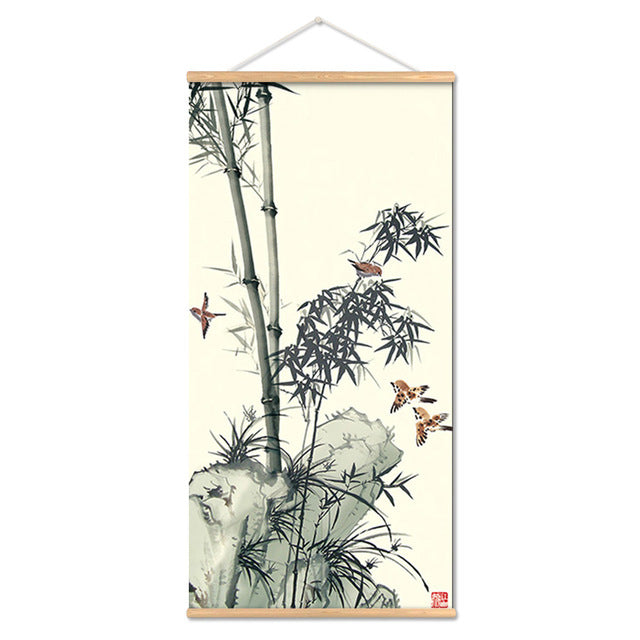 Modern Landscape Wall Art Mural Canvas for Home Decor – Frameless Fabric Painting
