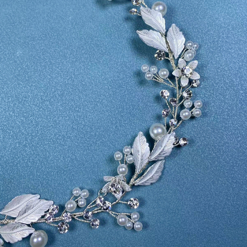 Pearl Hair Hoop - Silver