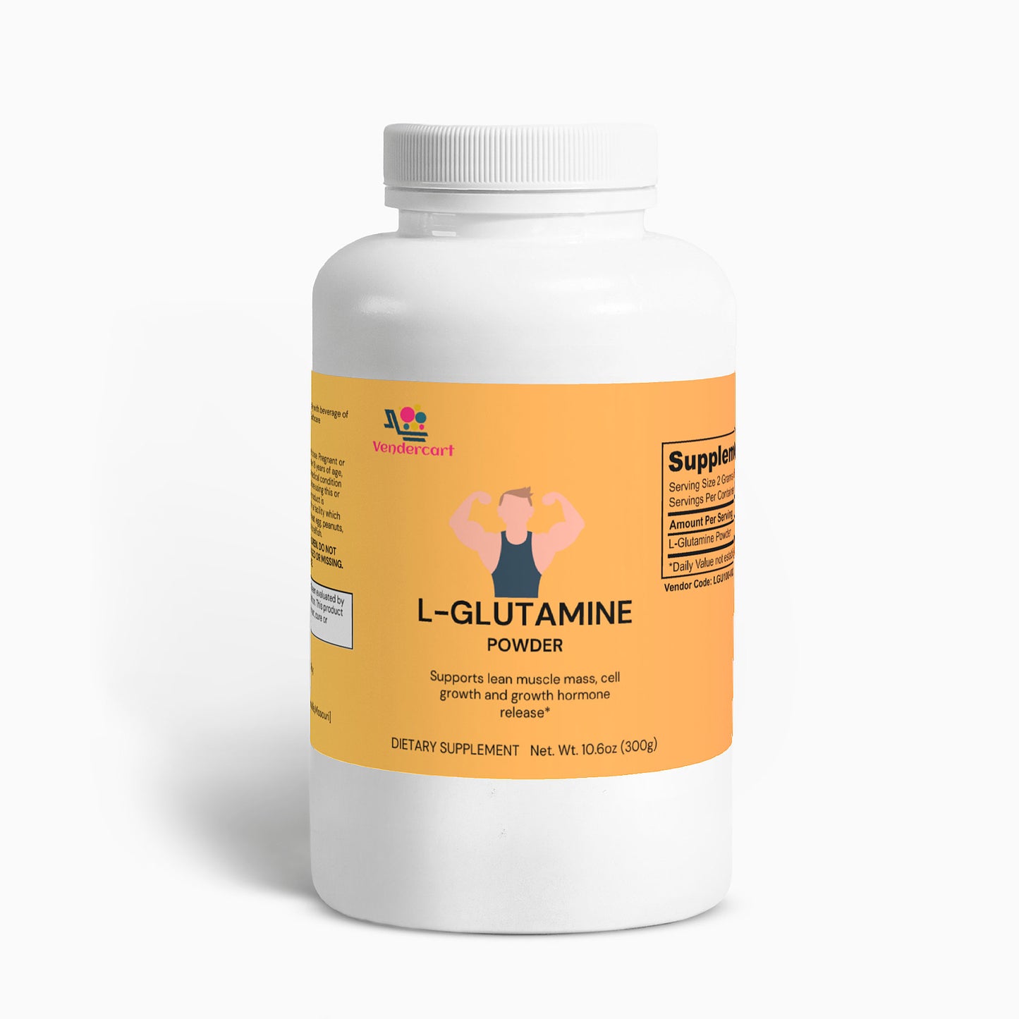 Pure L-Glutamine Powder - Muscle Recovery & Gut Health Support Supplement