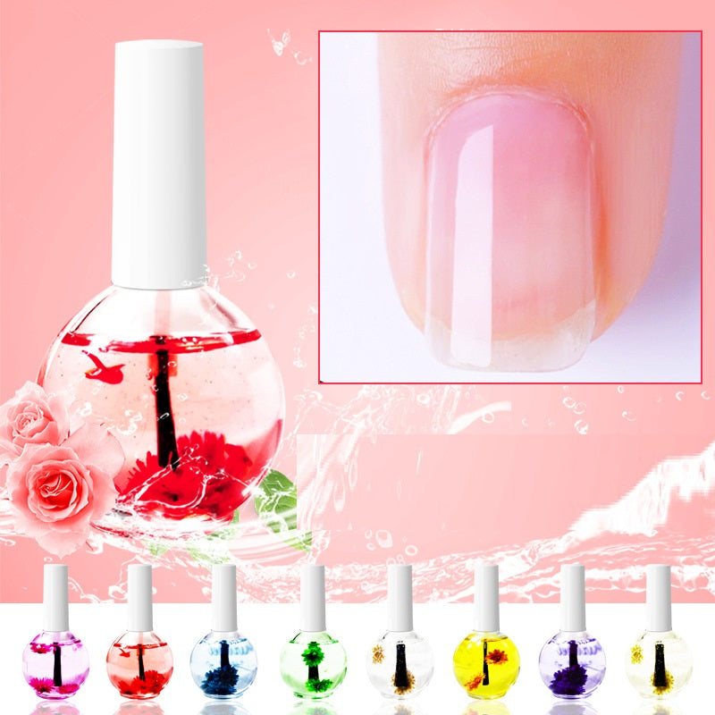Dried Flower Cuticle Oil - 15ml Moisturizing Nail & Cuticle Treatment