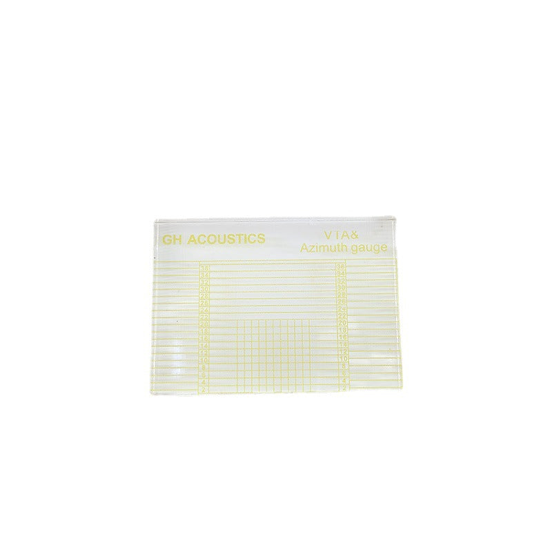 Vinyl Record Player Arm Balance and Adjustment Ruler - Acrylic Alignment Gauge 66x48mm