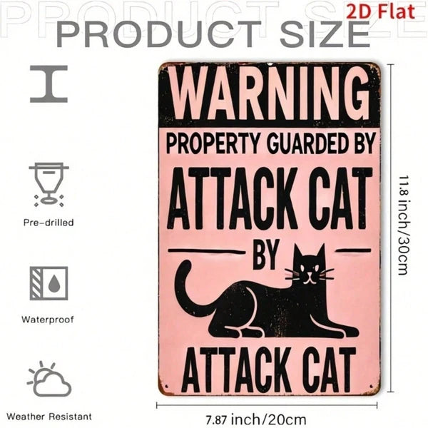 Metal Tin Wall Decoration Sign - 20cm Square