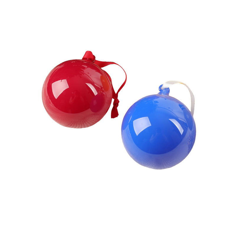 Christmas Glass Ornament Festive Holiday Ball Set - Handblown Decor