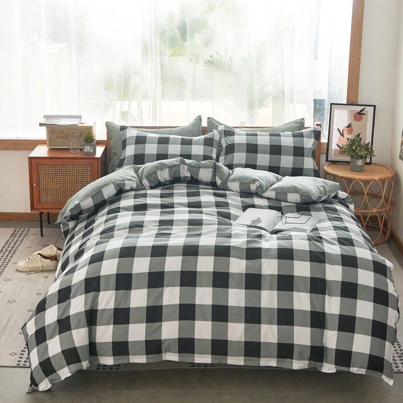 Three-Piece Bedding Set with Quilt Cover and Pillowcases - Multiple Sizes & Patterns