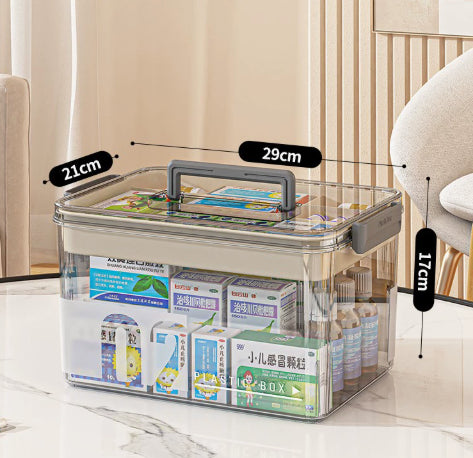 Multi-Tier Large-Capacity Plastic Storage Box - Household Organizer