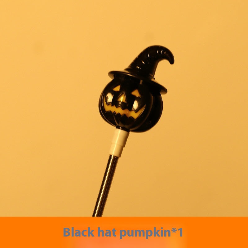 Halloween Pumpkin Lamp Hand Stick Prop with Variants - Kids Party Decoration