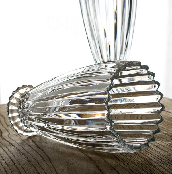 Crystal Glass Vase for Flower Arrangements - Multiple Sizes