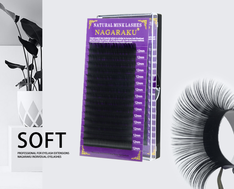16 Rows Faux Mink Individual Eyelash Extensions for Professionals