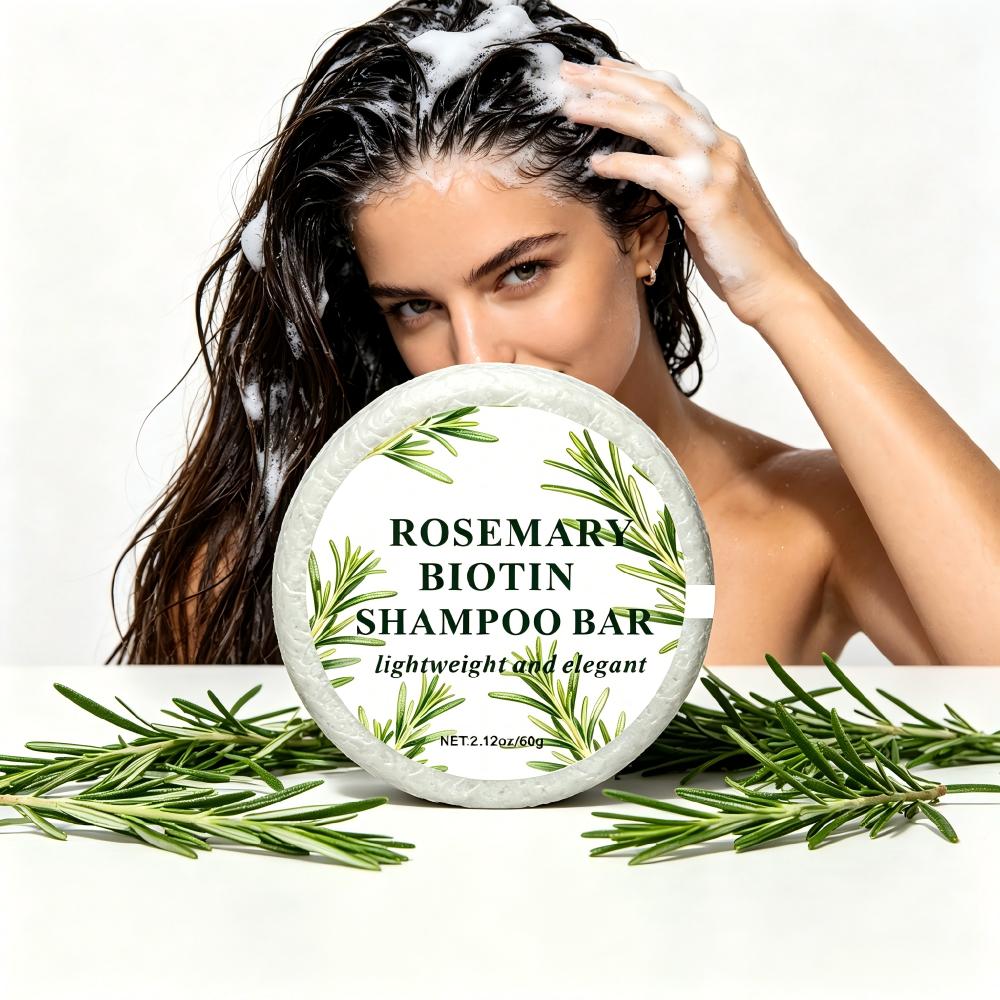 Biotin Rosemary Shampoo Bar 60g - Natural Hair & Body Care