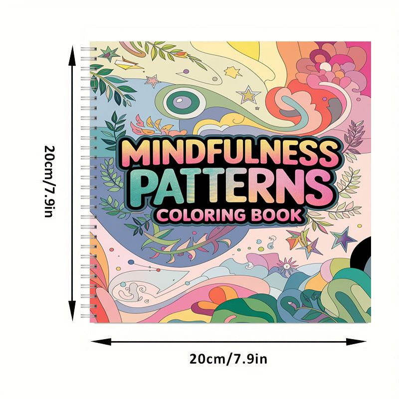 Adult Coloring Book - Mindfulness Patterns Stress Relief Art Set 28 Pages