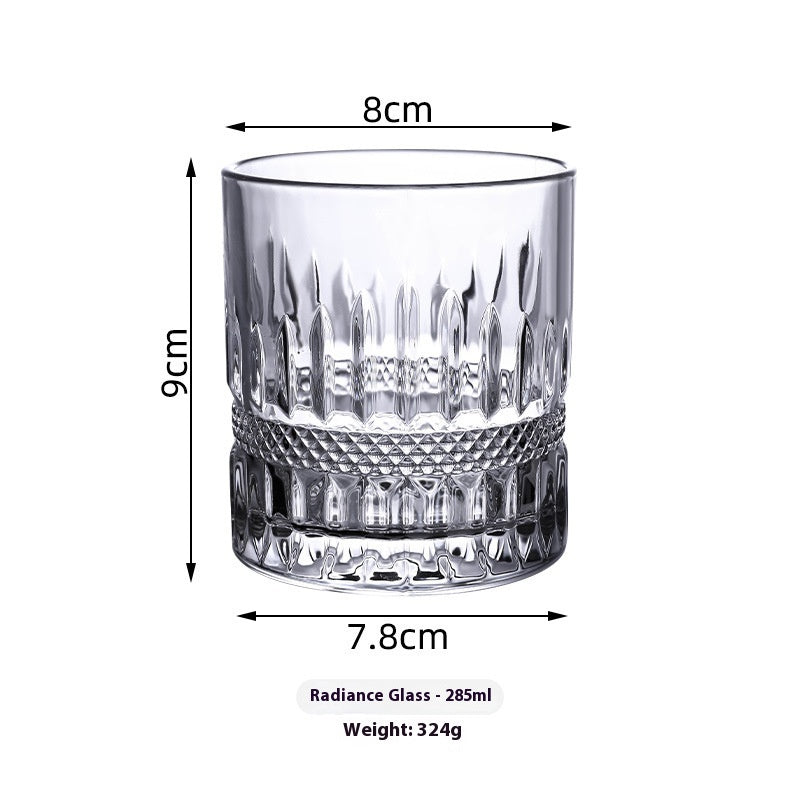 Tipsy Atmosphere Whiskey Shot Glass - High-End Clear Glass Drinkware