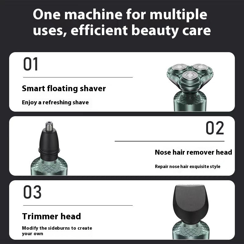 Multifunctional High-Power Electric Shaver for Face and Body - USB Rechargeable