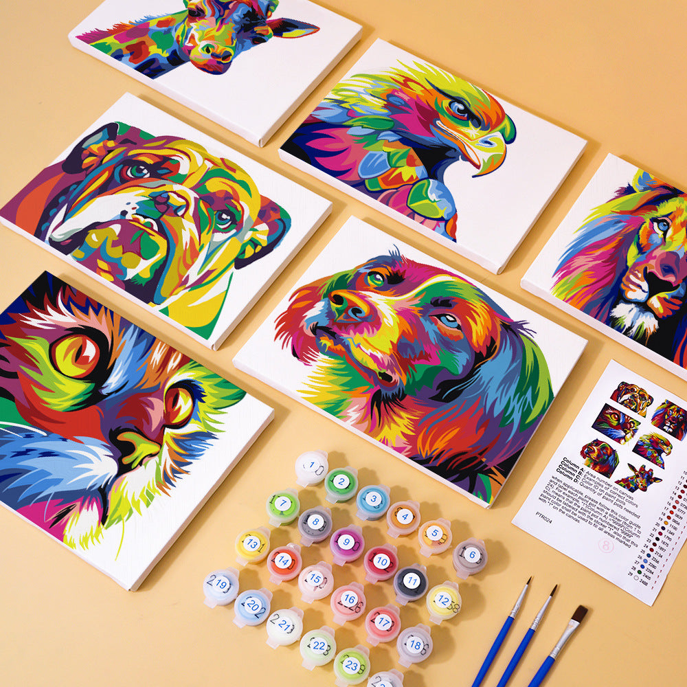 Mini Digital Oil Painting Set - Handcrafted Landscape and Flower Art Kits