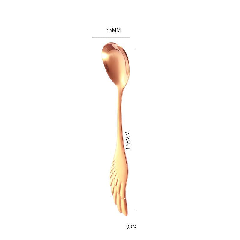 Stainless Steel Wing Spoon - Creative Tableware for Kitchen & Dining