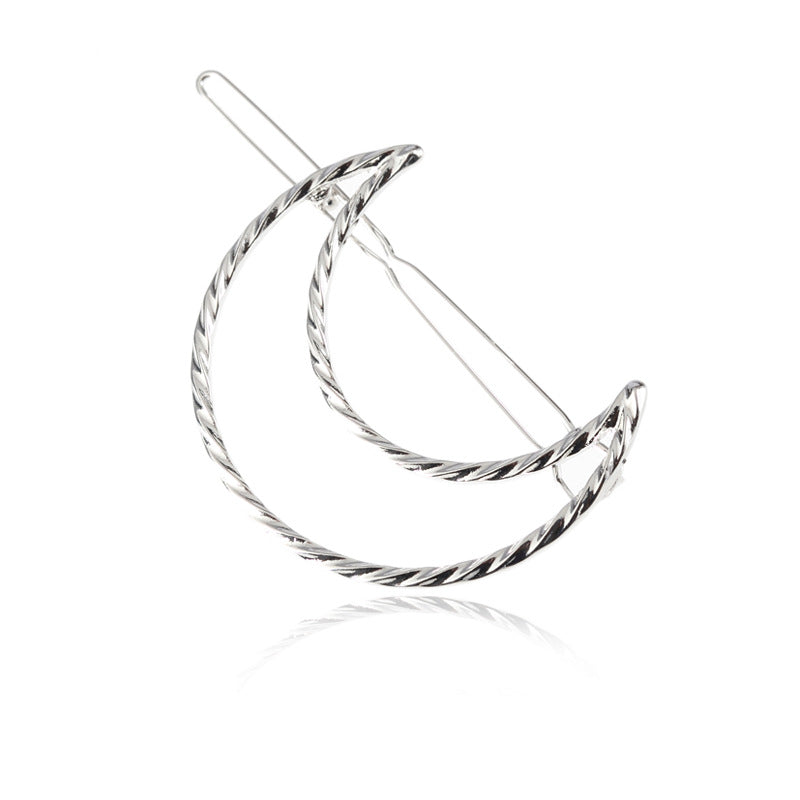 Hollow Geometric Hair Clips Set - Multilateral Barrettes for Women