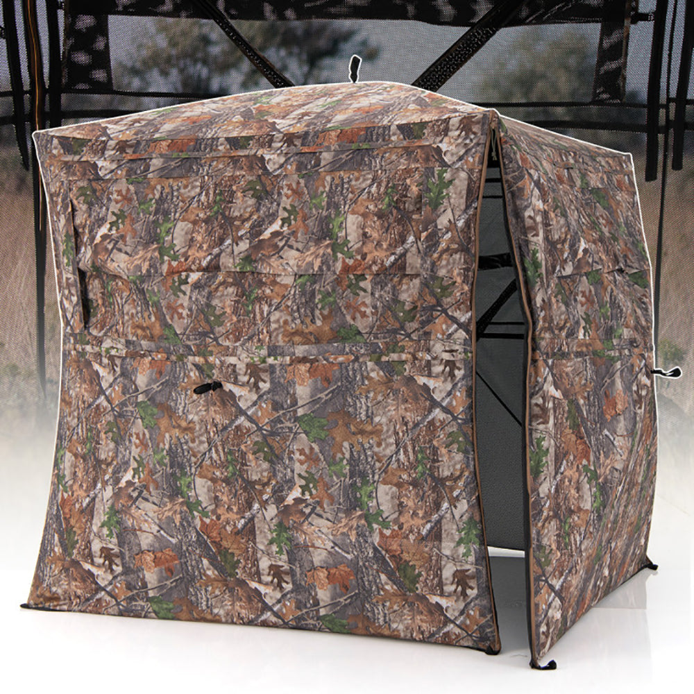 360-Degree One-Way See-Through Hunting Blind for 2-3 Persons - Camouflage