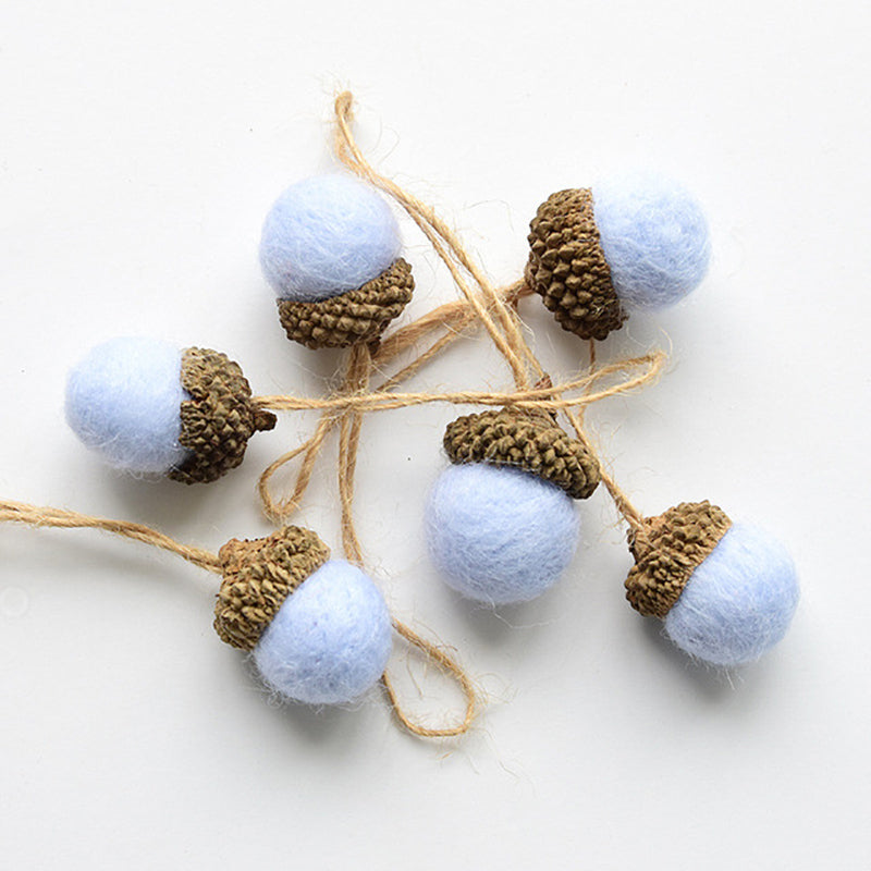 Wool Felt Christmas Ornament Ball - Festive Holiday Decor
