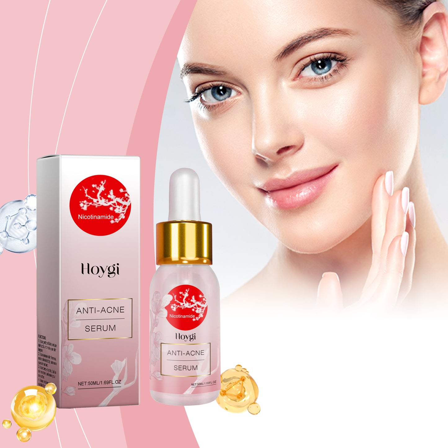 Nicotinamide Anti-Acne Serum - Moisturizing & Brightening Facial Essence