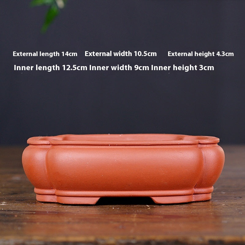 Breathable Ceramic Flower Pot for Home Garden Office Balcony - Multiple Colors