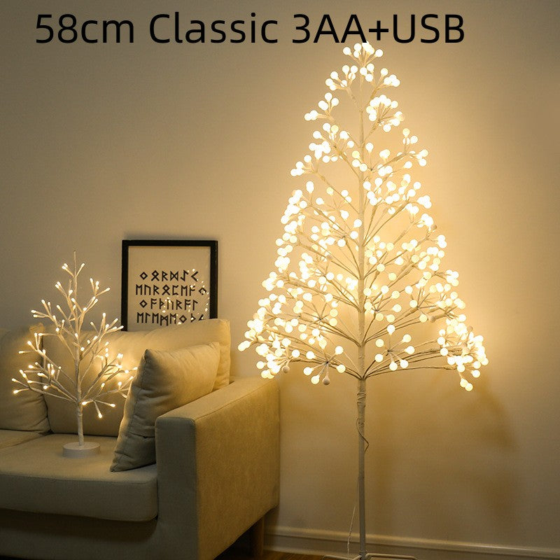 Colorful Glowing LED Ball Tree Lamp - USB Powered Party & Xmas Decor